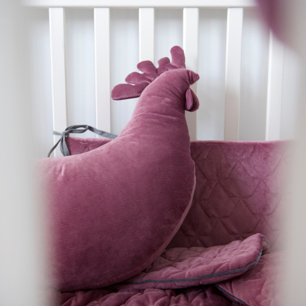 Poduszka Kura Babci Dany Velvet MULBERRY