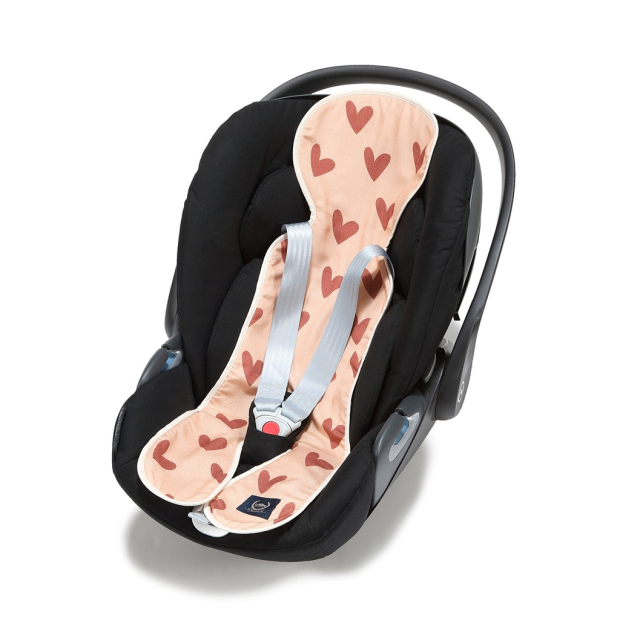Wkładka do fotelika samochodowego HEARTBEAT PINK-733679175183