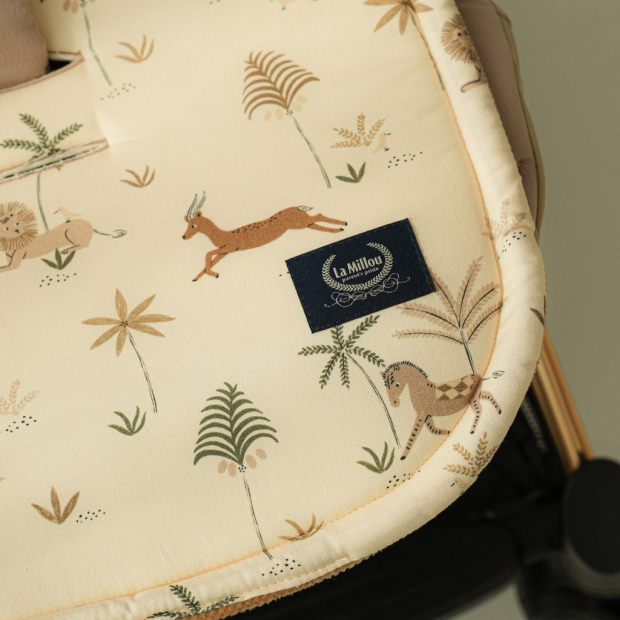Wkładka do wózka Bawełna Velvet Multi LITTLE SAVANNAH-1546043342805