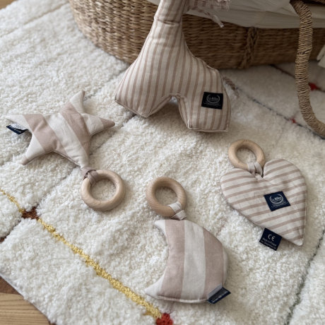 Gryzak Fat Moon Bawełna STRIPES BEIGE-1563201387599 Gryzak Fat Moon Bawełna STRIPES BEIGE-1563201387599
