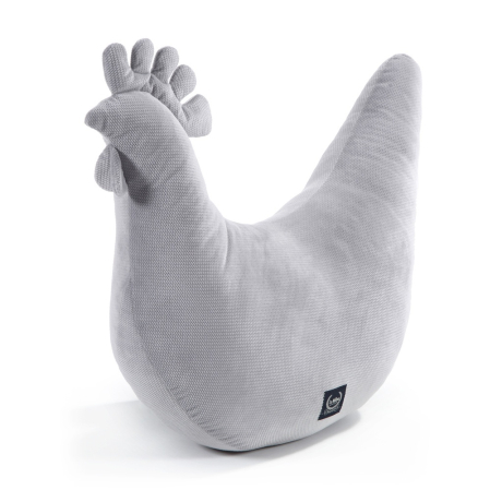 Poduszka Kura Babci Dany Velvet DARK GREY-366342 Poduszka Kura Babci Dany Velvet DARK GREY-366342