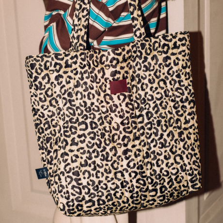 Torba Shopper Bag Ortalion LEOPARD CREAM by Magdalena Lamparska-1188779547333 Torba Shopper Bag Ortalion LEOPARD CREAM by Magdalena Lamparska-1188779547333