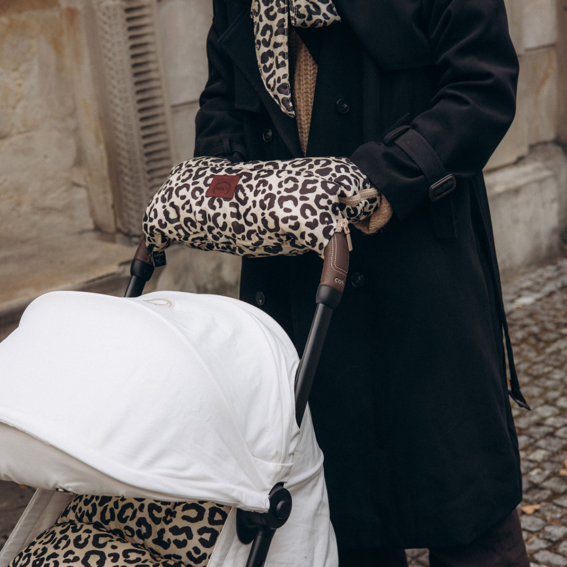 Stroller Muff LEOPARD CREAM by Magdalena Lamparska