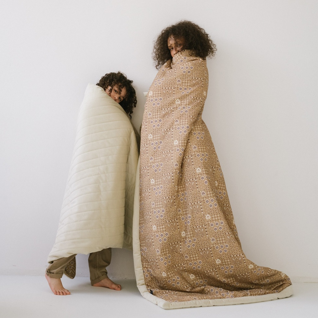 Velvet Warm Blanket BANDANA MOCCA