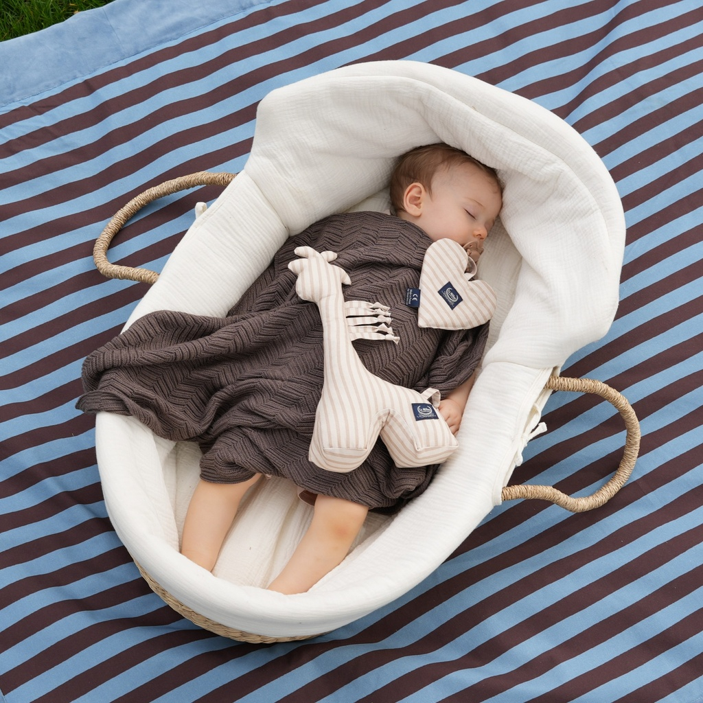 Hochets Girafe Coton STRIPES BEIGE