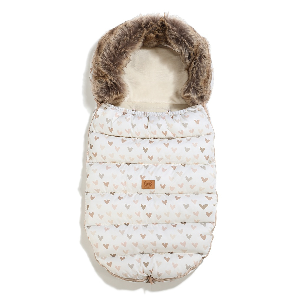 Footmuff Uni Multi HEARTBEAT BEIGE