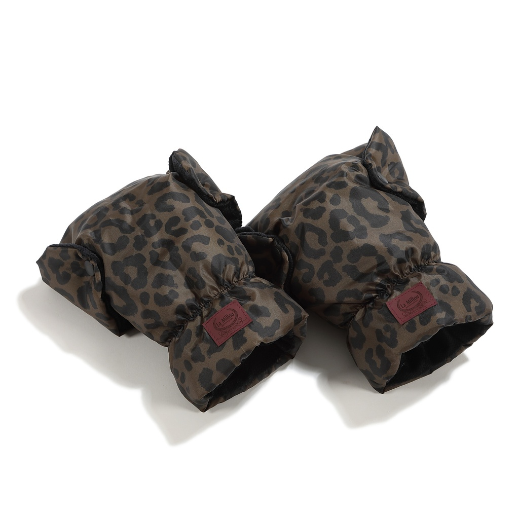 Stroller Gloves LEOPARD CHOCO by Magdalena Lamparska