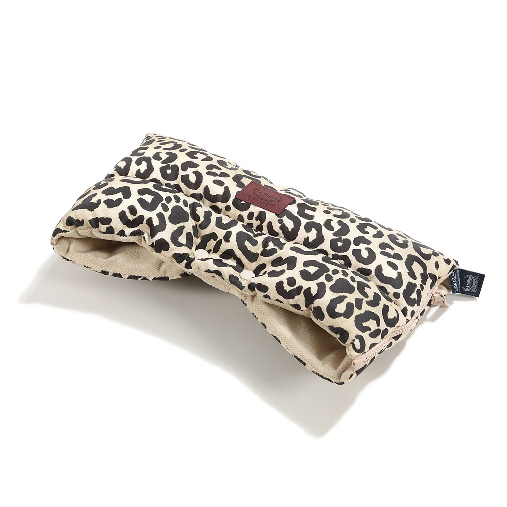 Stroller Muff LEOPARD CREAM by Magdalena Lamparska