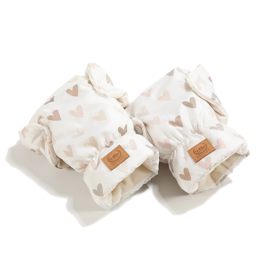 Stroller Gloves HEARTBEAT BEIGE