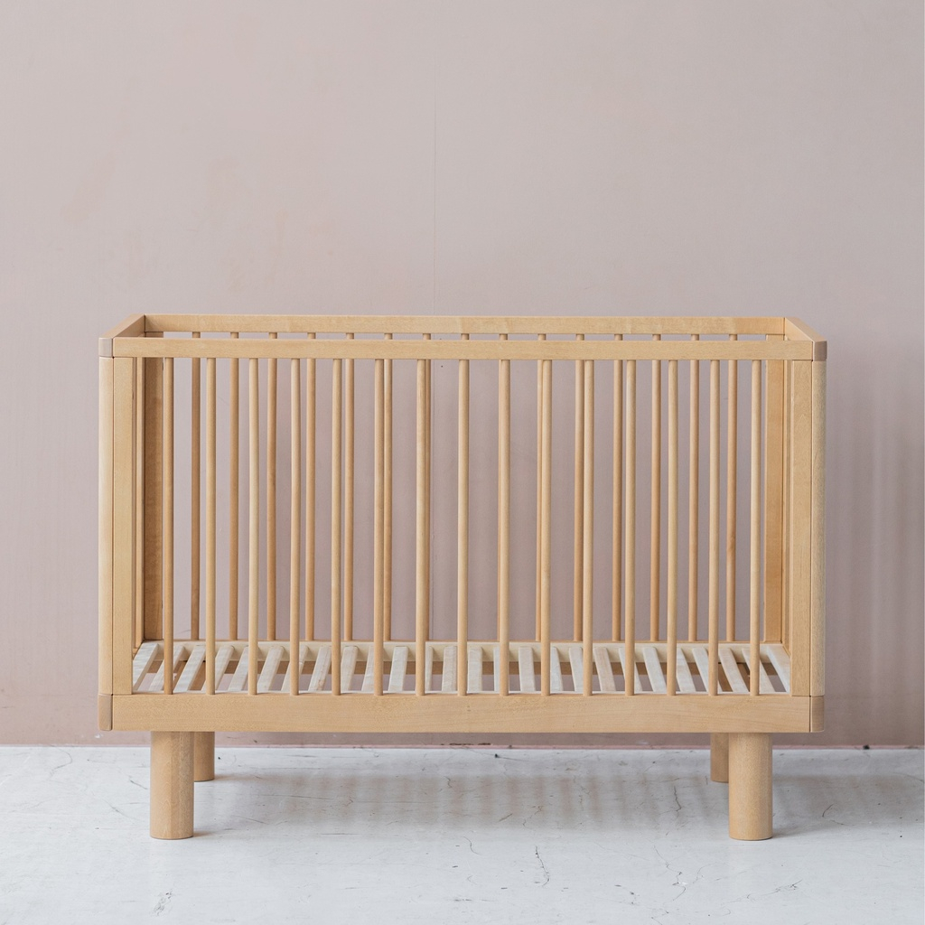 Łóżeczko dziecięce z barierką Junior NATURAL WOOD