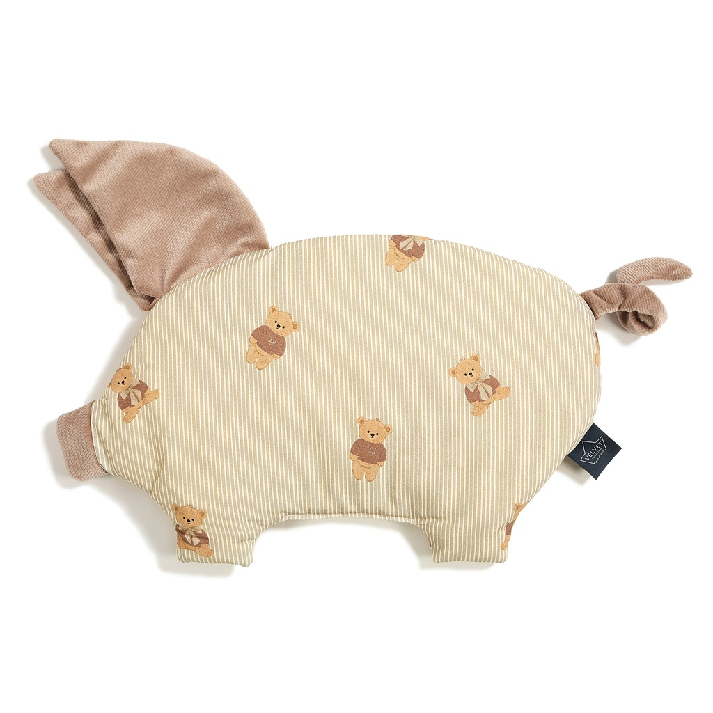 Pillow Sleepy Pig Velvet BABY BEAR