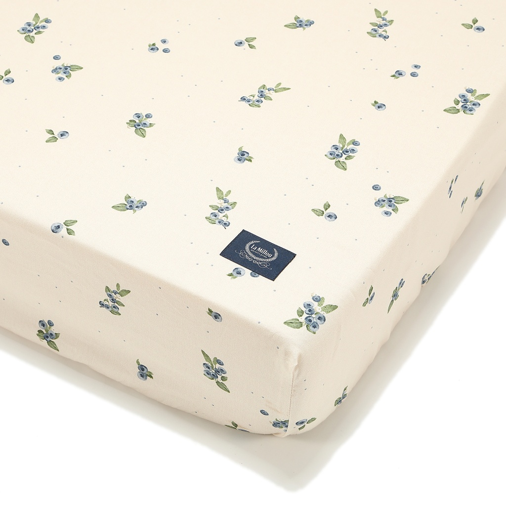 Fitted Cotton Bedsheet with elastic COUNTRY BERRY