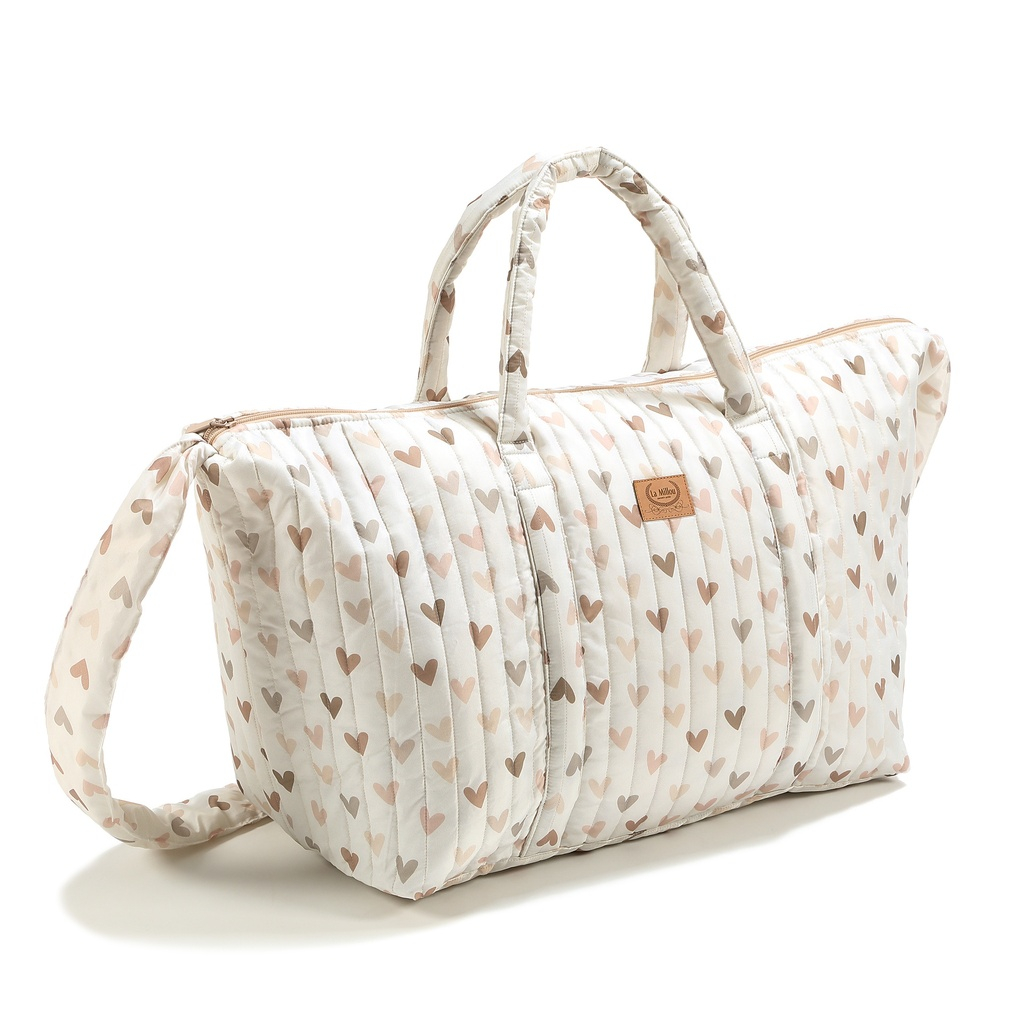 Weekend Bag Nylon HEARTBEAT BEIGE