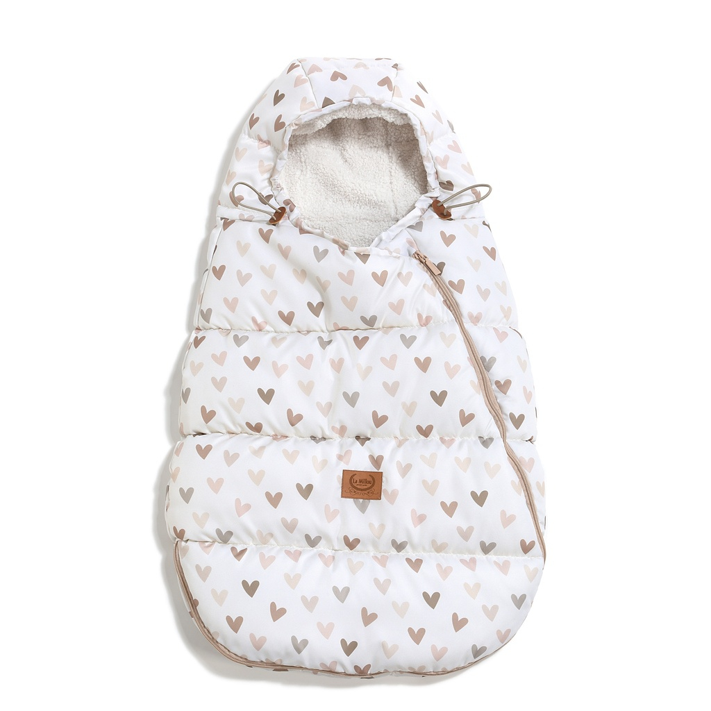 Footmuff Baby Multi HEARTBEAT BEIGE 