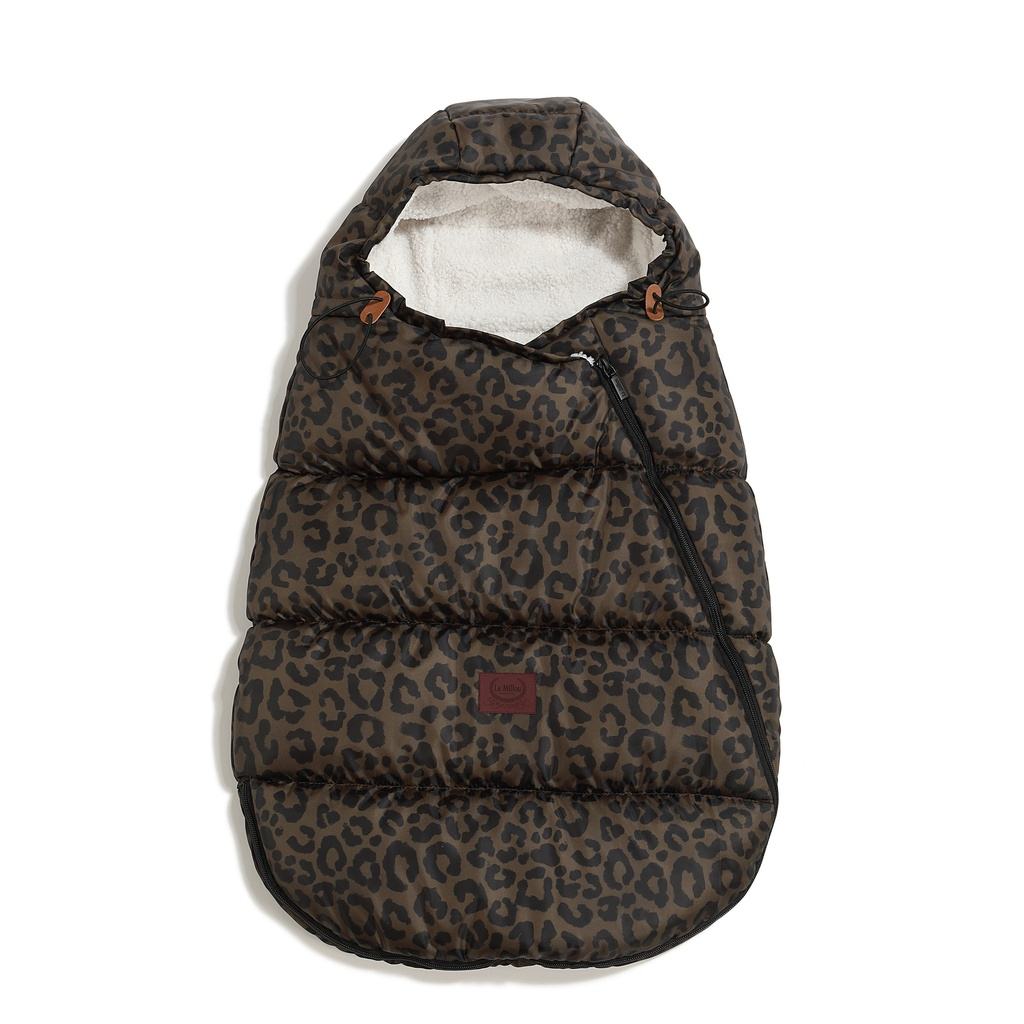 Footmuff Baby Multi LEOPARD CHOCO by Magdalena Lamparska
