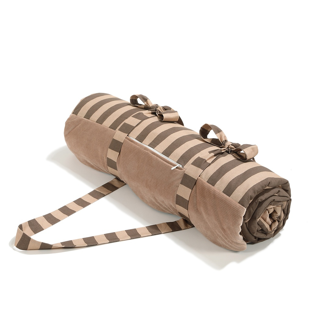 Koc Piknikowy STRIPES BROWN
