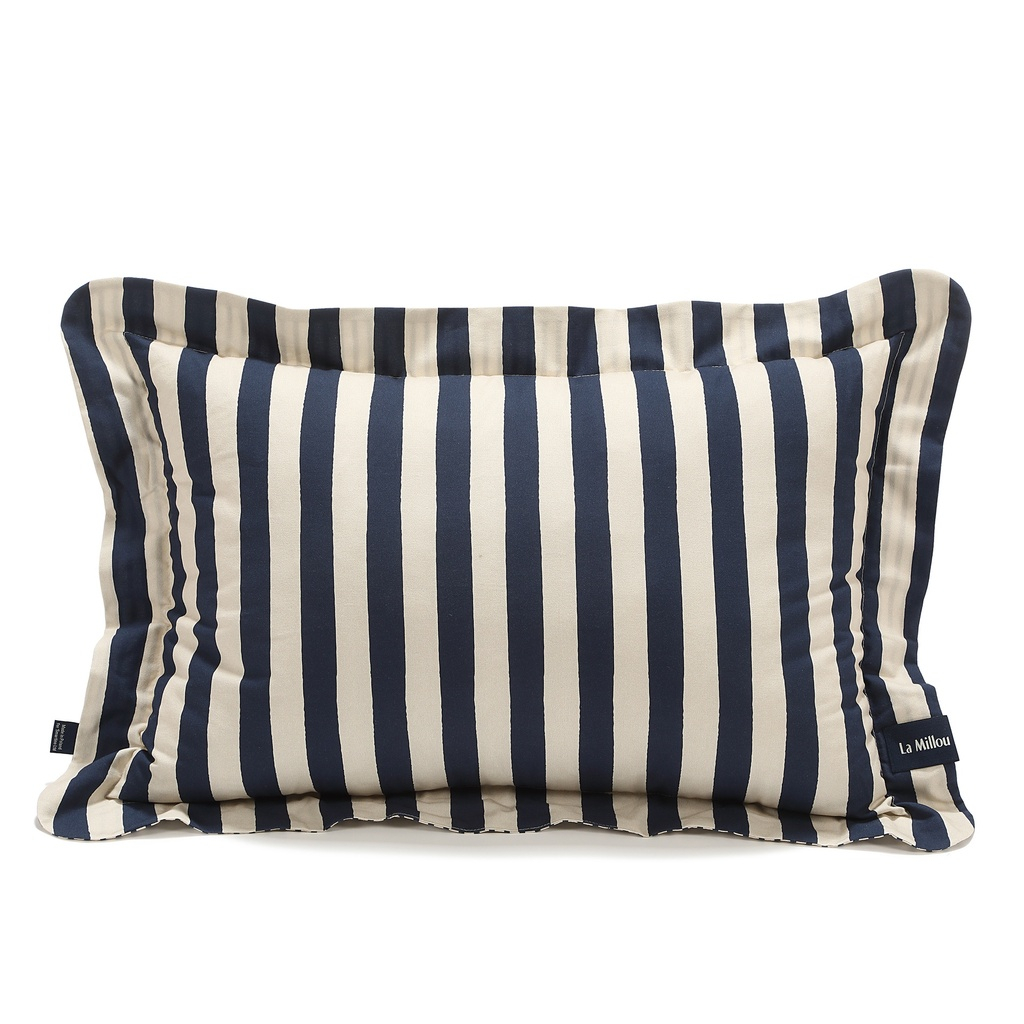 Sleeping Pillow Cotton STRIPES NAVY