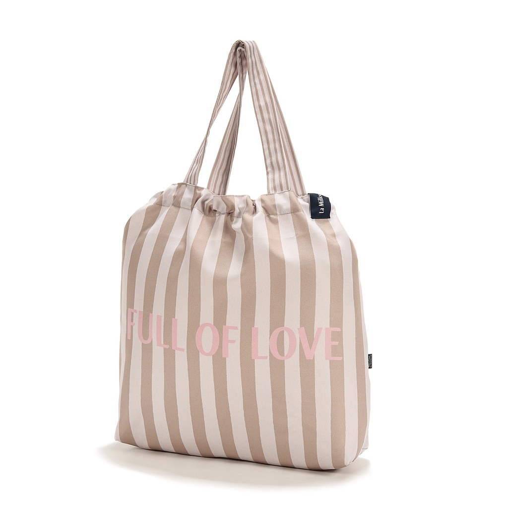Torba Shopper Bag L STRIPES BEIGE