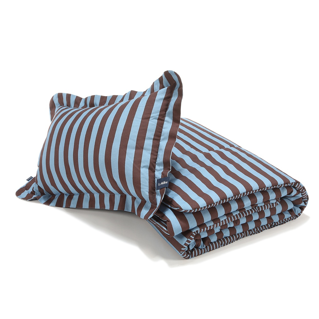 Cotton Bedding Set STRIPES BLUE