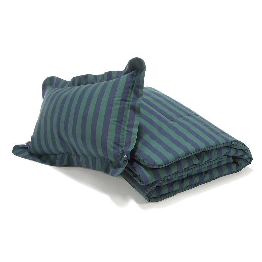 Cotton Bedding Set STRIPES GREEN