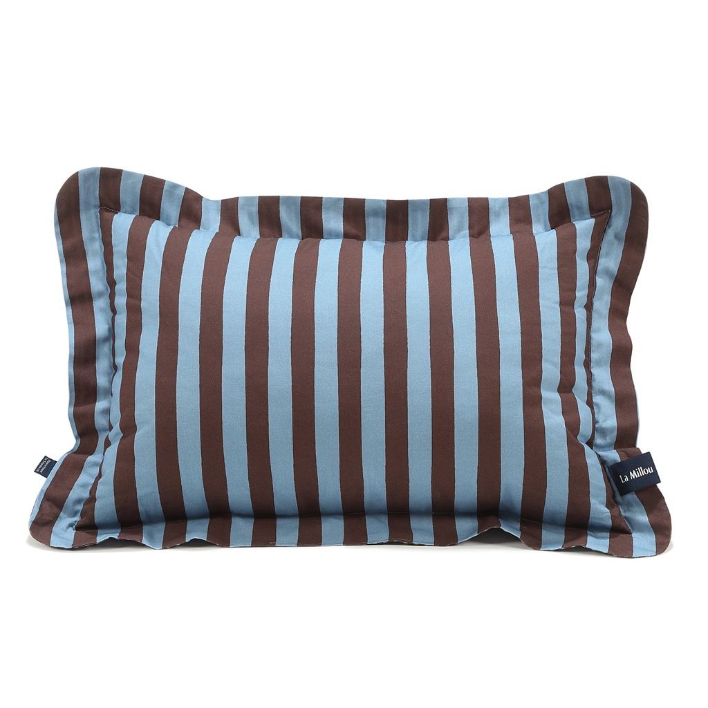 Sleeping Pillow Cotton STRIPES BLUE