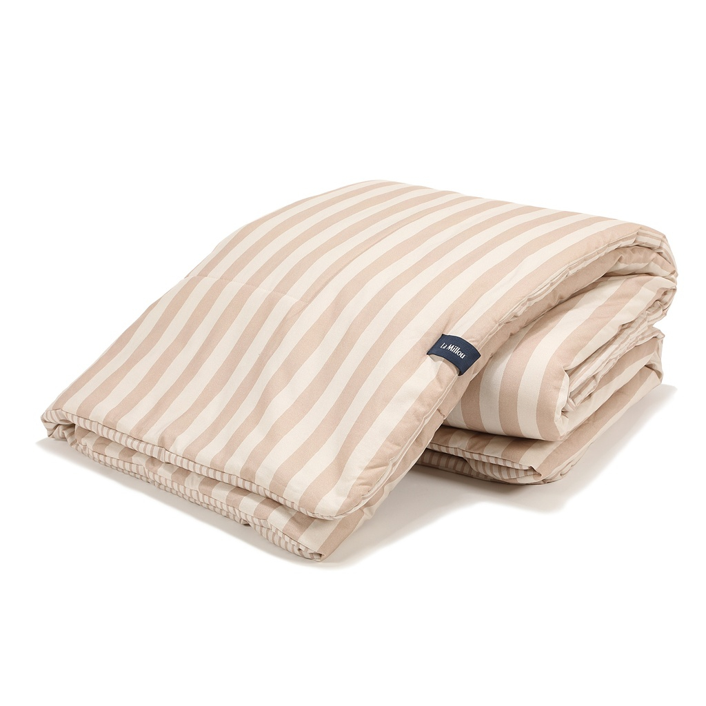 Cotton Duvet STRIPES BEIGE