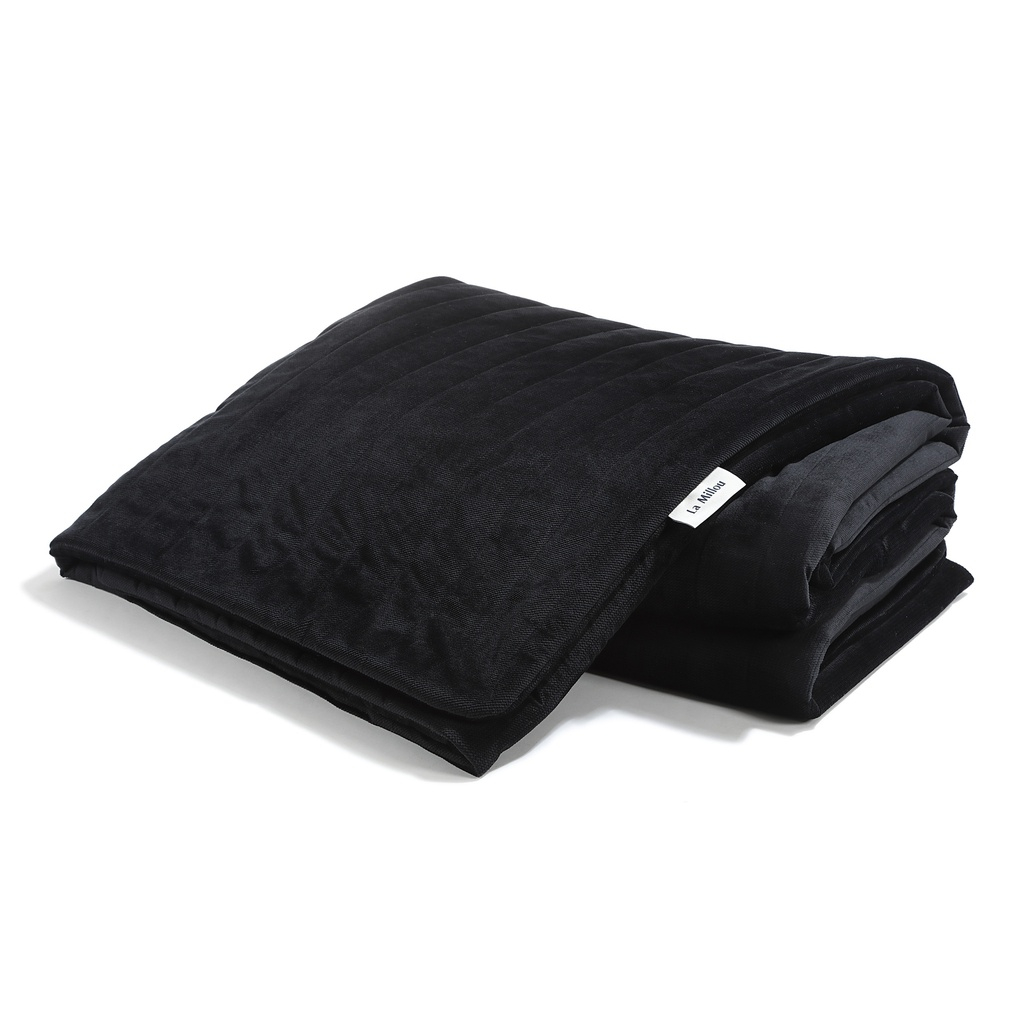 Velvet Warm Blanket Pure BLACK