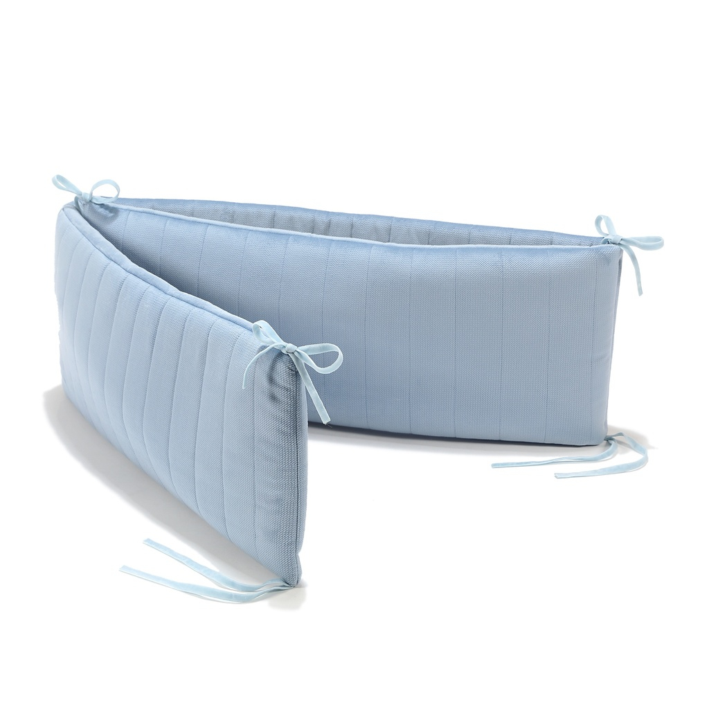 Bed Bumper Velvet WIND BLUE