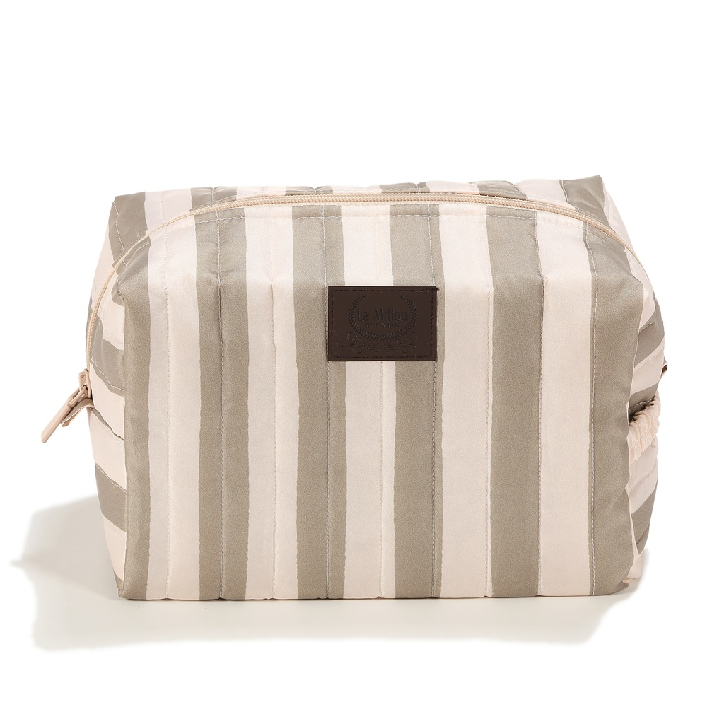 Toiletry bag Nylon STRIPES BEIGE