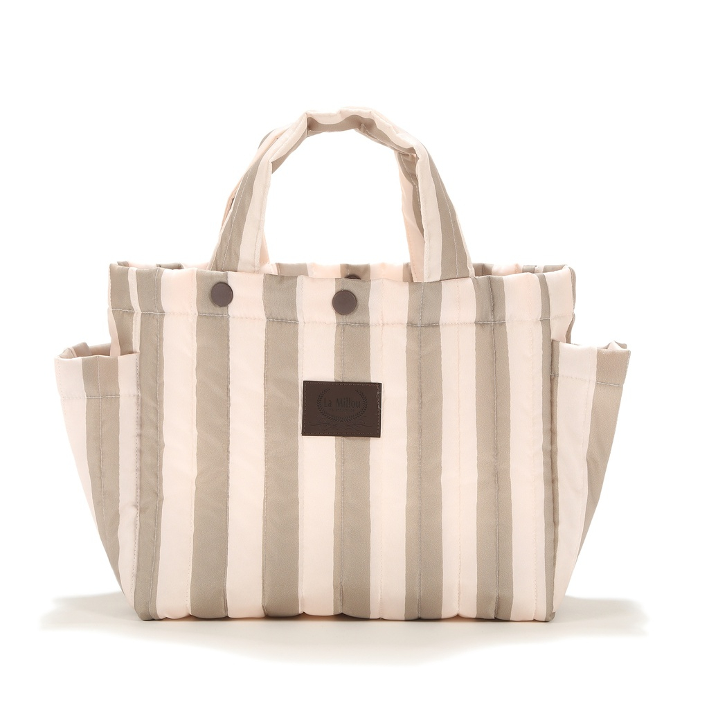 Stroller Organizer Nylon STRIPES BEIGE