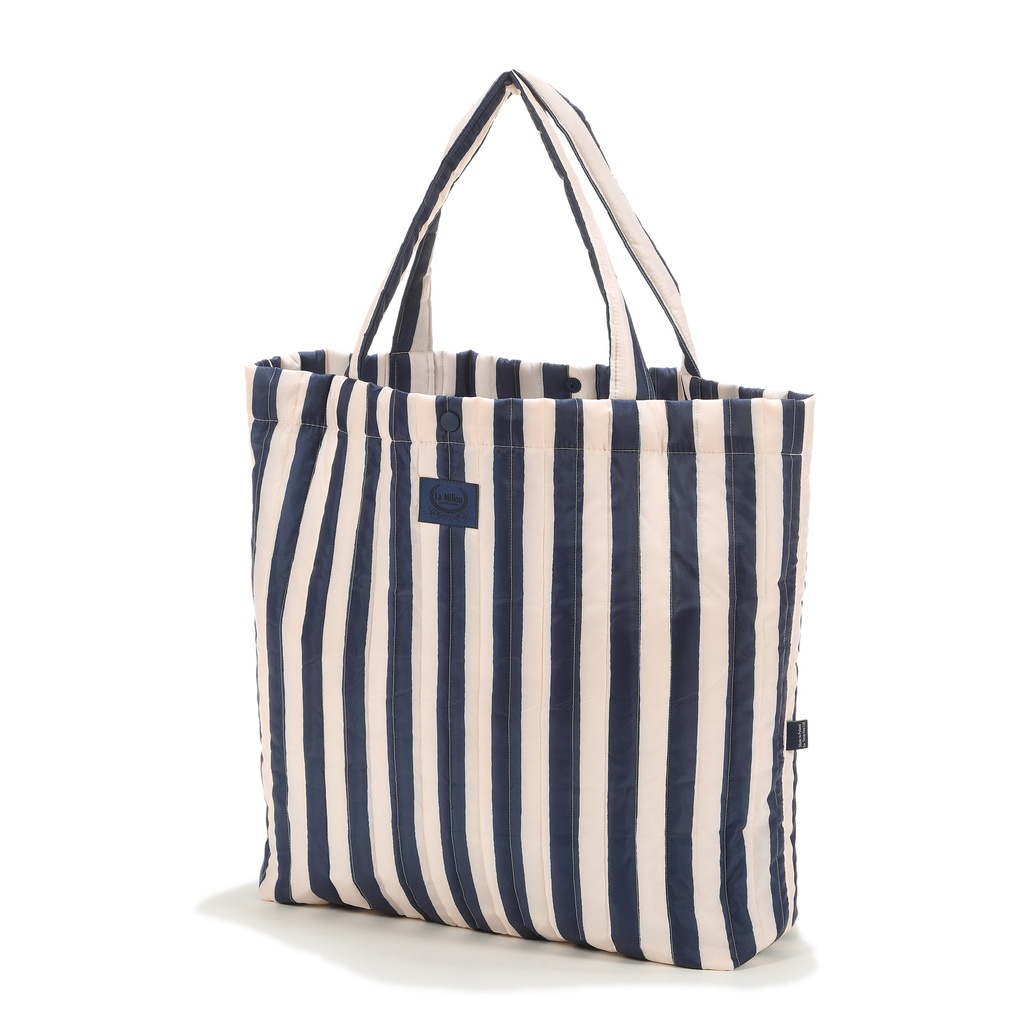 Shopper Bag Nylon STRIPES NAVY