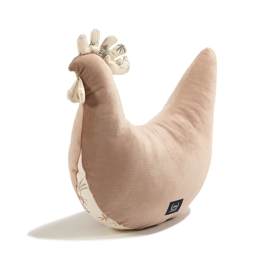 Grandma Dana's Hen Pillow Velvet Cotton LITTLE SAVANNAH