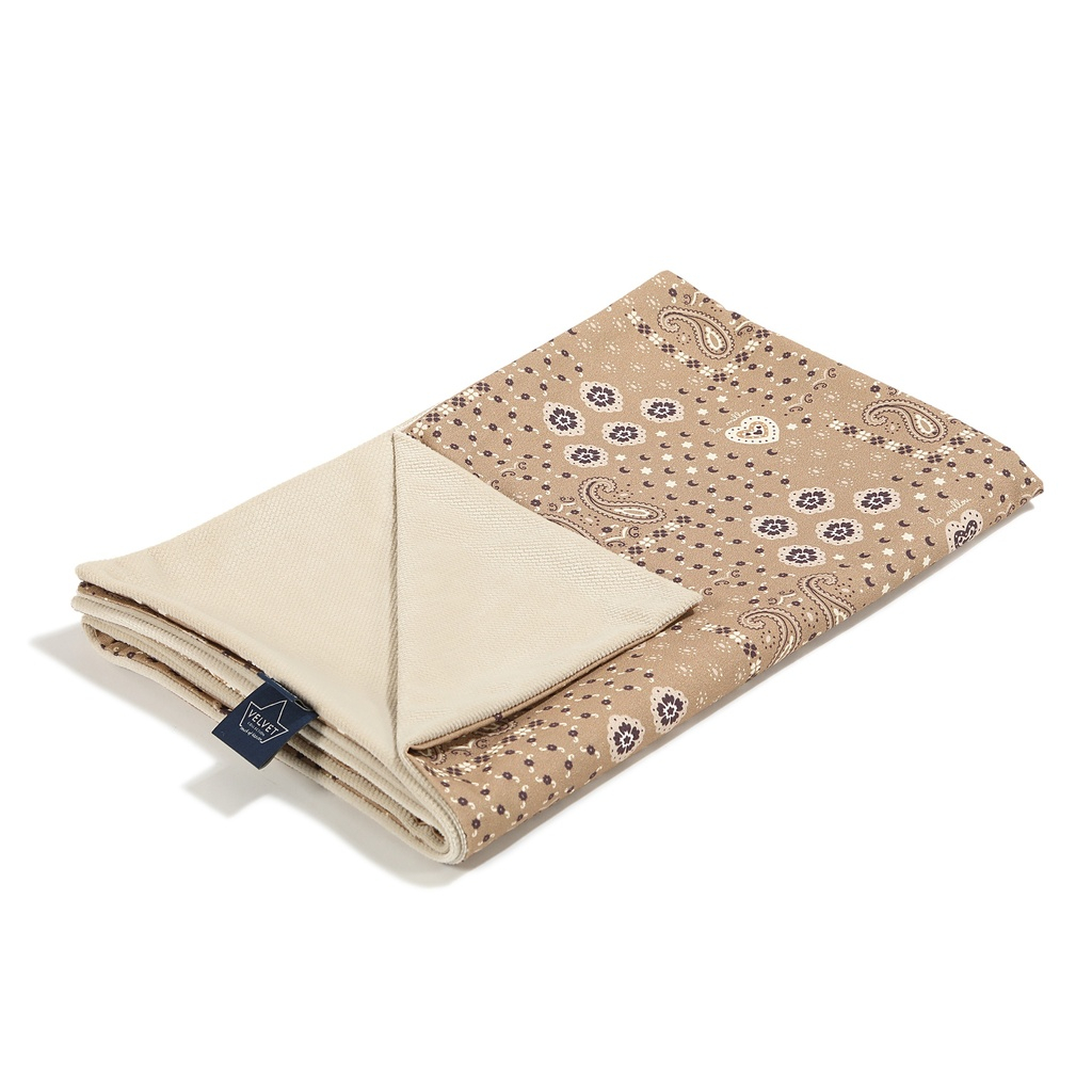 Velvet Light Blanket BANDANA MOCCA