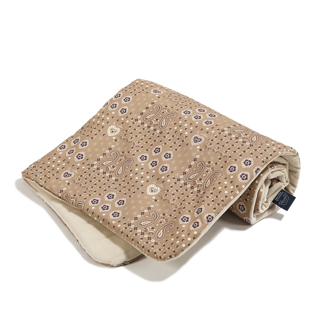 Velvet Warm Blanket BANDANA MOCCA