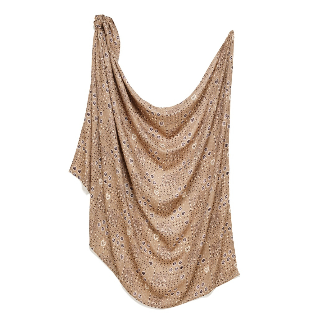 Otulacz Bamboo Muślin BANDANA MOCCA