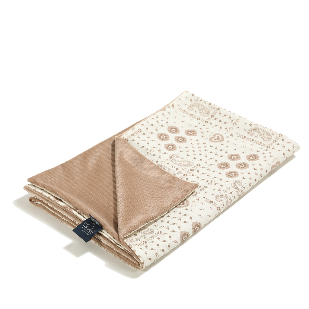 Velvet Light Blanket BANDANA CREAM