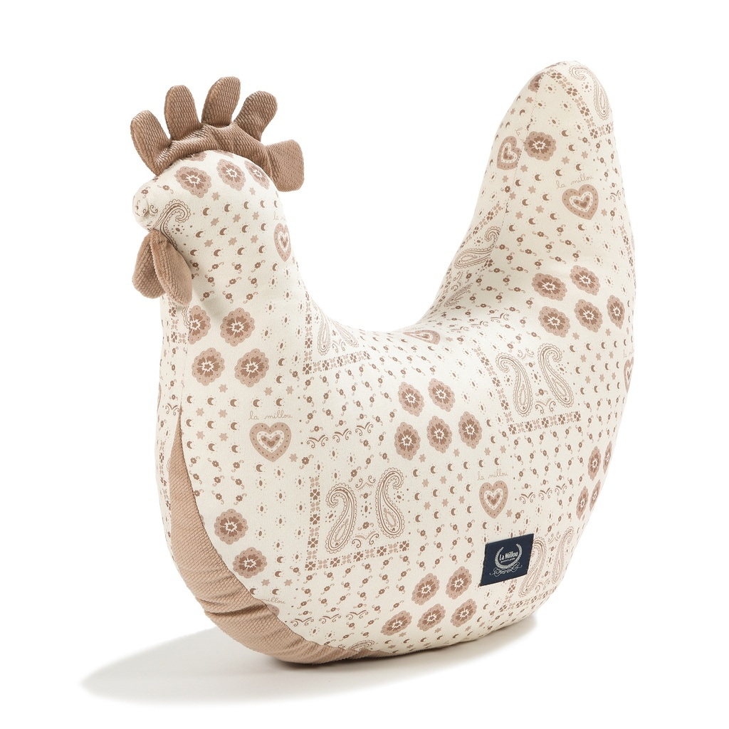 Grandma Dana's Hen Pillow Bamboo BANDANA CREAM