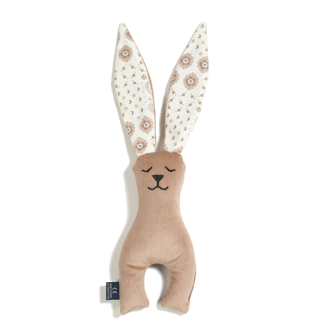 Velvet Bunny Cuddly Toy BANDANA CREAM