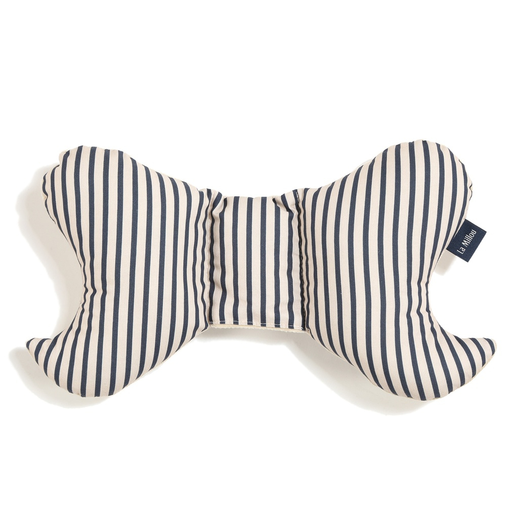 Angel's Wings Kissen Baumwolle Velvet STRIPES NAVY