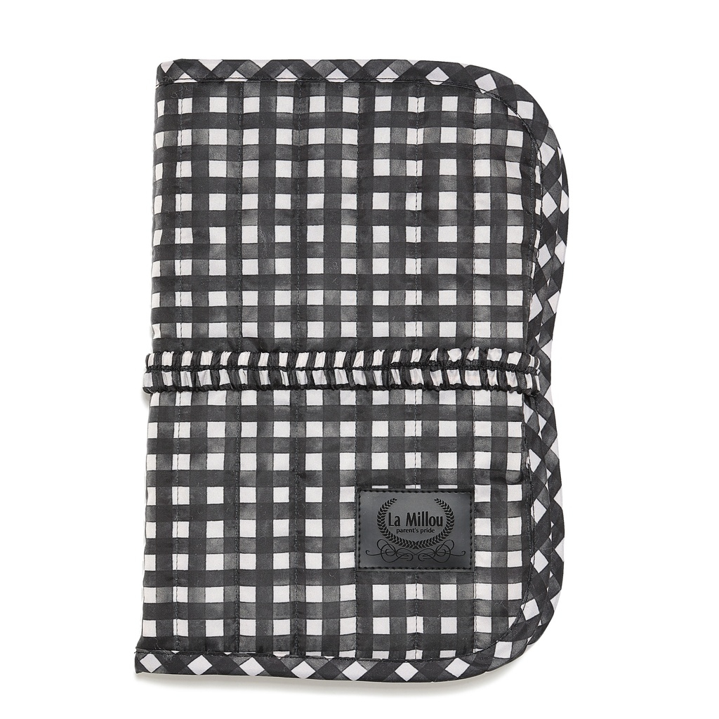 Diaper case travel organizer Nylon BLACK VICHY
