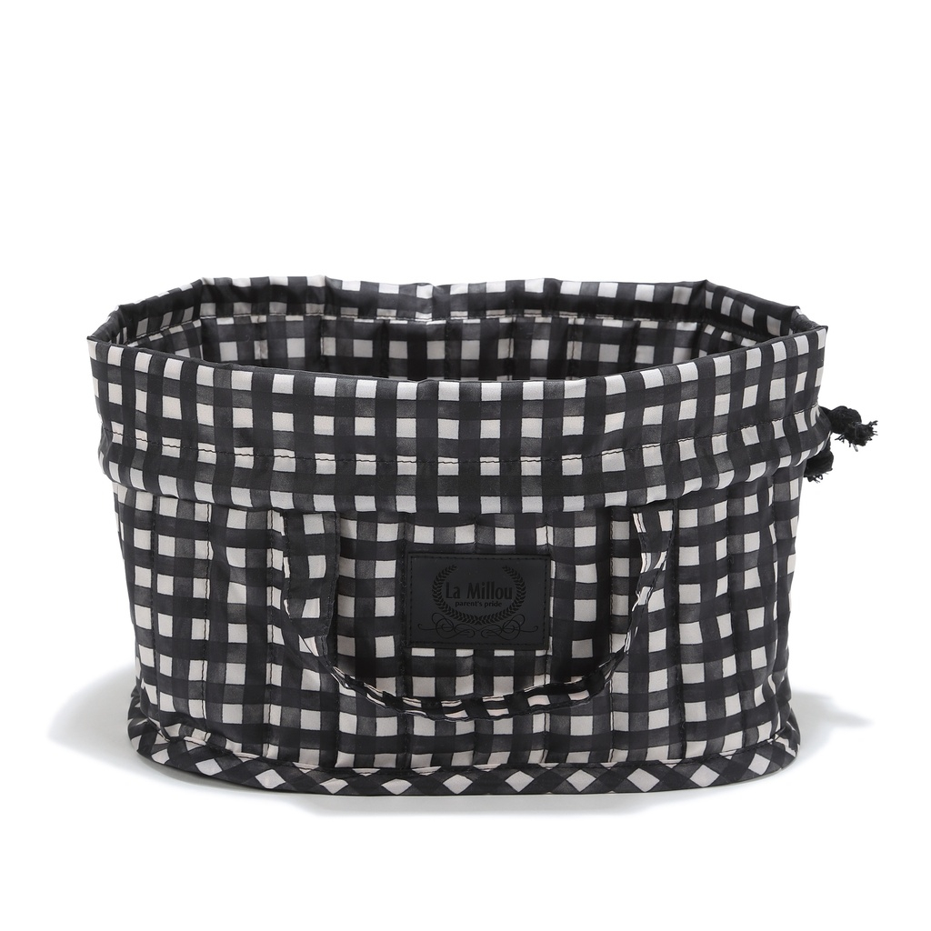 Windel-Organizer Nylon BLACK VICHY