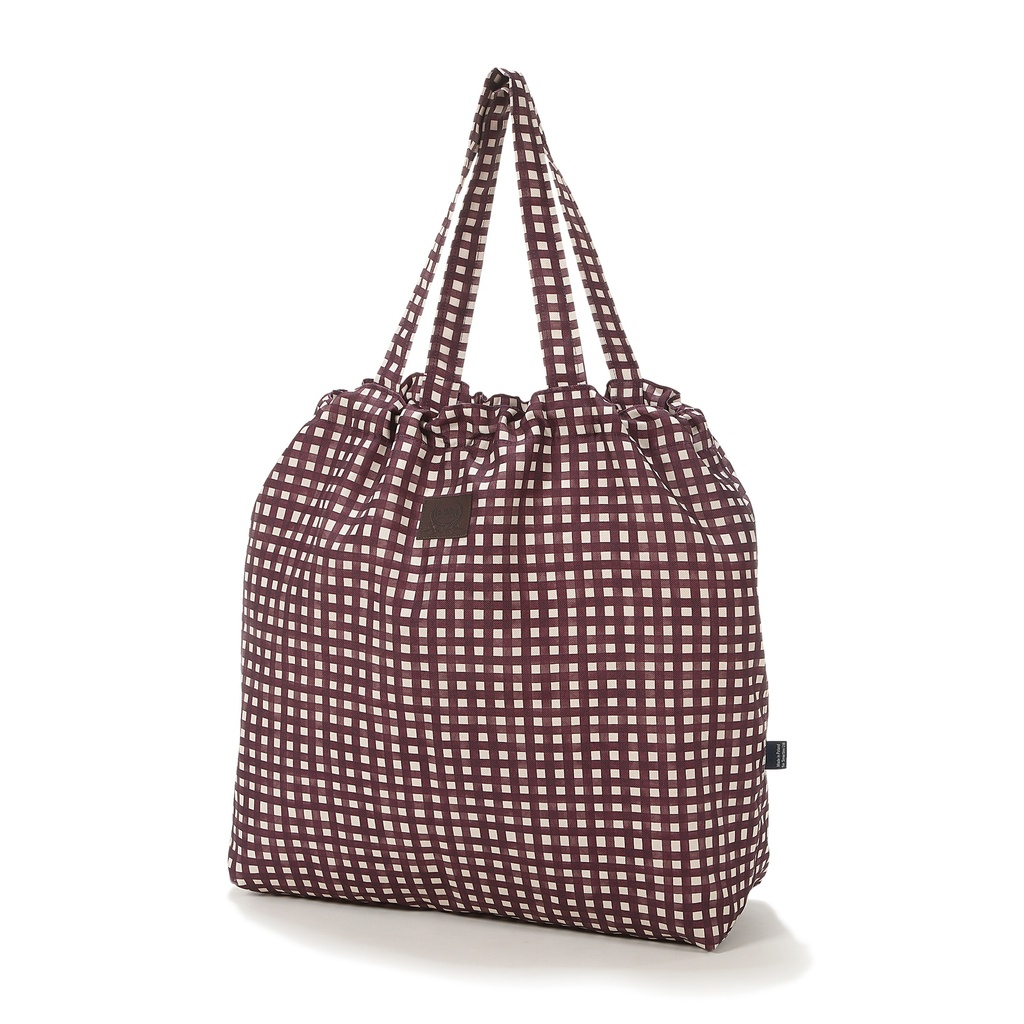 Torba Shopper Bag L BURGUNDY VICHY