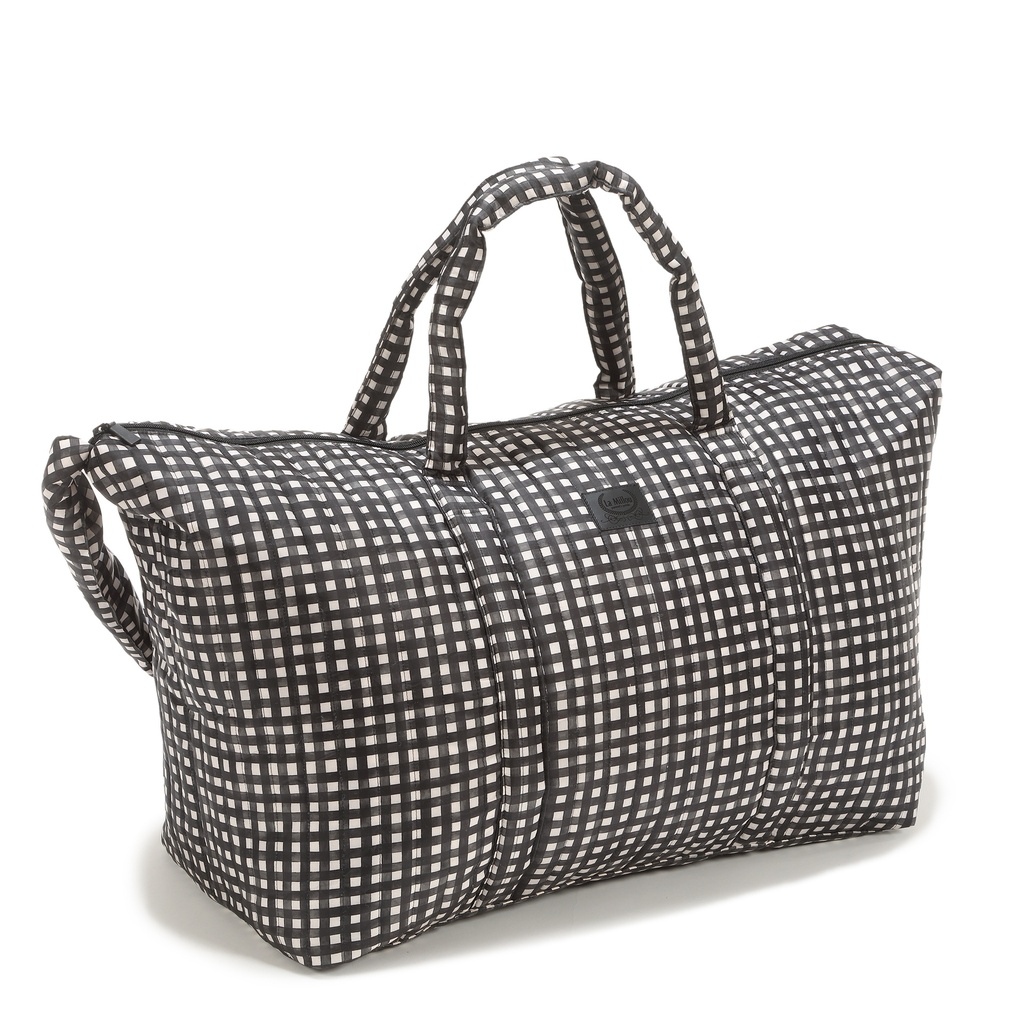 Weekend Bag Nylon BLACK VICHY