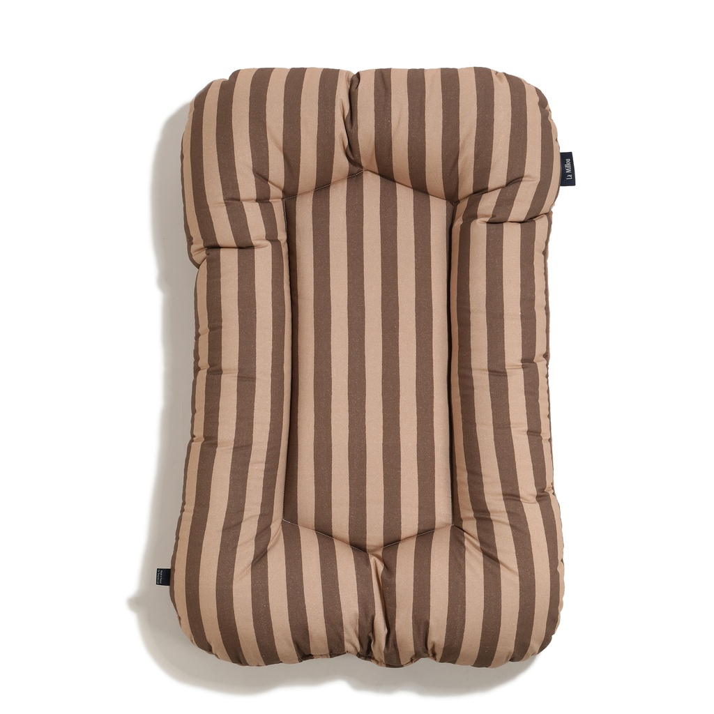 Baby Nest Cotton Velvet STRIPES BROWN