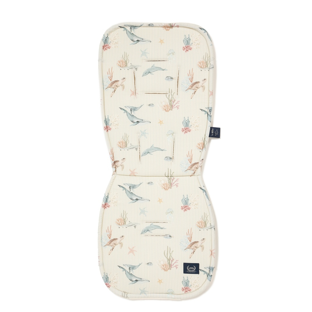 Wkładka do wózka Bawełna Velvet SEAWORLD by Magdalena Lamparska