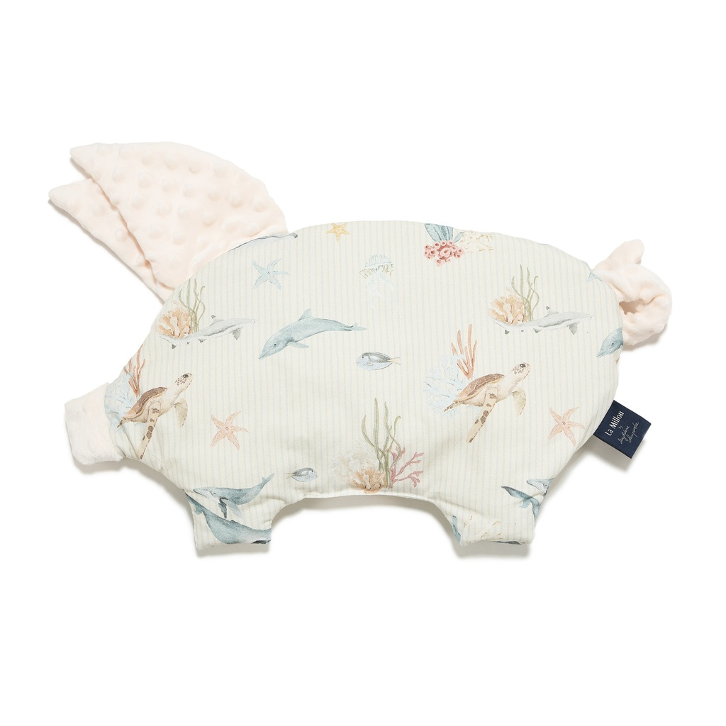 Pillow Sleepy Pig Minky SEAWORLD by Magdalena Lamparska