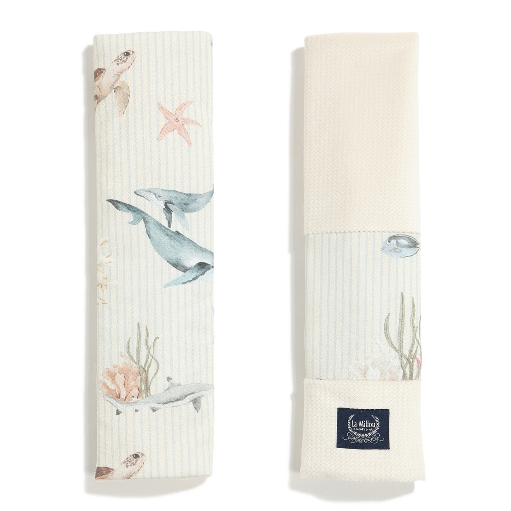 Seatbelt Cover Cotton Velvet SEAWORLD by Magdalena Lamparska