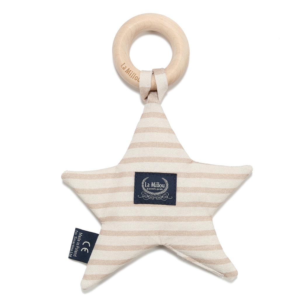Gryzak Star Bawełna STRIPES BEIGE