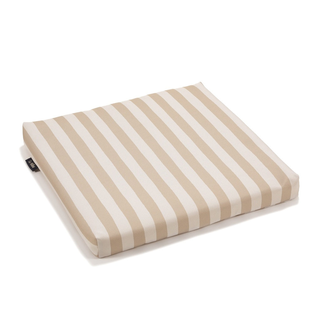Outdoor seat cushion STRIPES BEIGE