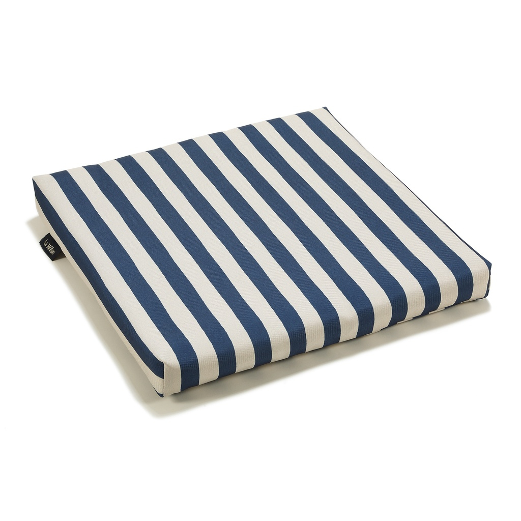 Outdoor seat cushion STRIPES NAVY